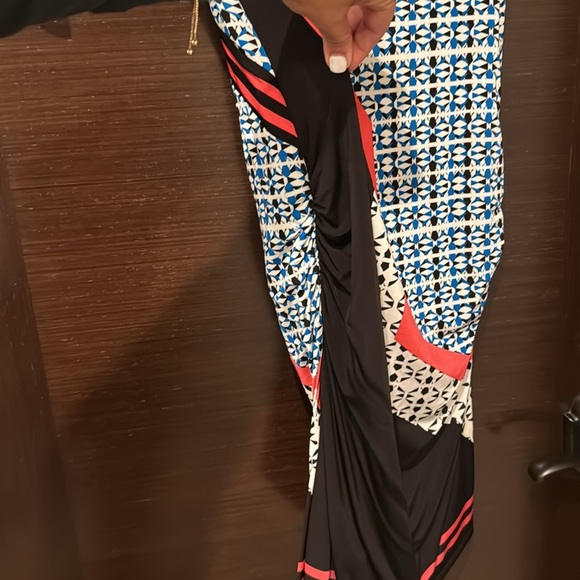 Tracy Reese Tee Dress Geometric Print Bodycon Stretchy Size M - Picture 4 of 9